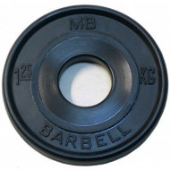 Диск Евро-классик черный 51 мм Barbell 1,25 кг