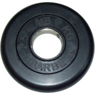Диск обрезиненный черный 51 мм Barbell 2,5 кг