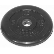 Диск обрезиненный черный 31 мм Barbell 5 кг